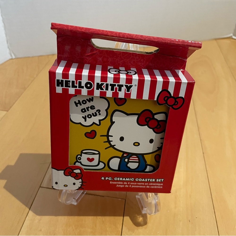 NIB Hello Kitty ceramic Coaster Set - Picture 5 of 8